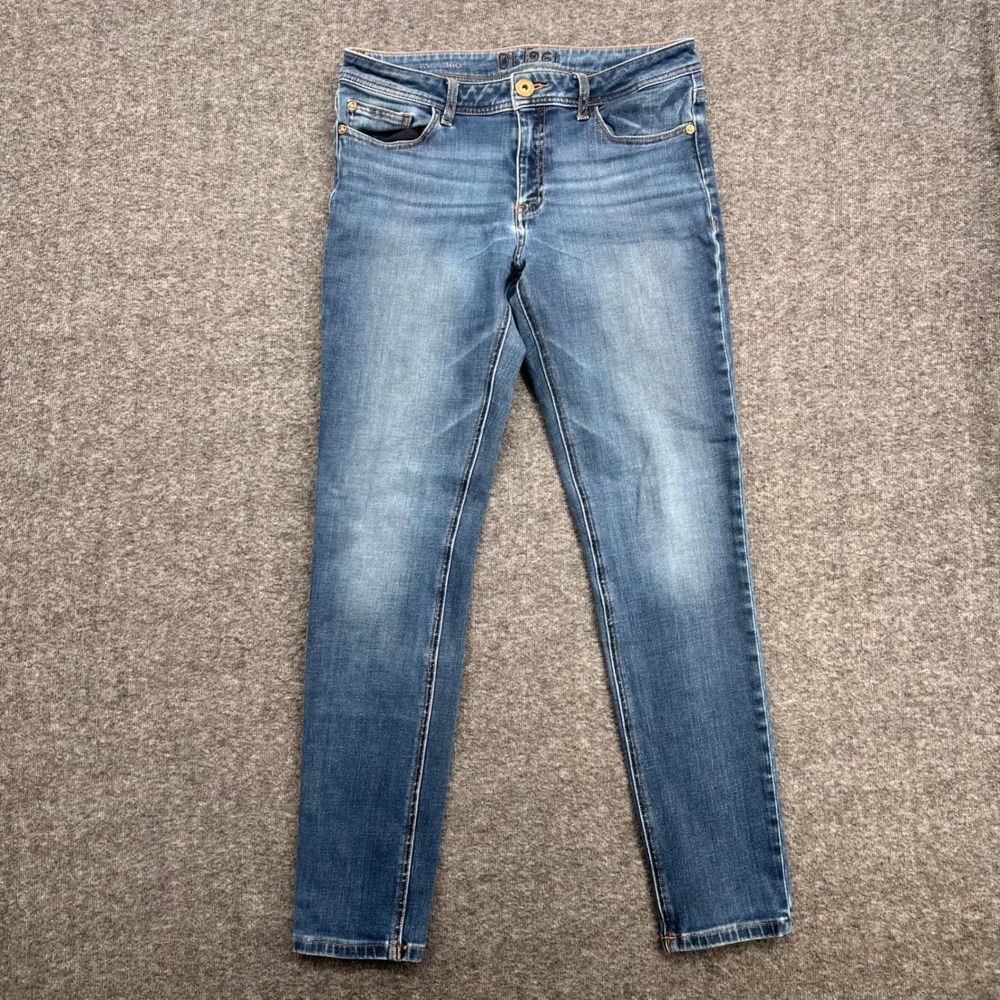 DL1961 Emma Instasculpt Skinny Jeans Womens Medium Wash Low Rise 4-Way Stretch